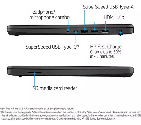 HP 14s 14" Laptop