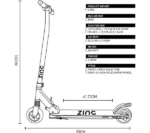 Zinc Eco Electric Folding Scooter